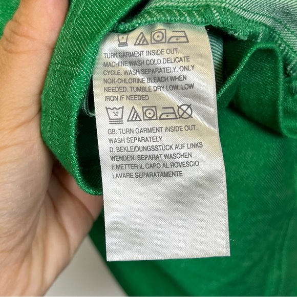 Studio Park x Jane Treacy Women's Green Denim Jacket Size S - Picture 9 of 13